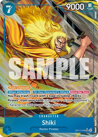 Shiki (048) (Alternate Art) [The World's Strongest Warriors] Super Rare