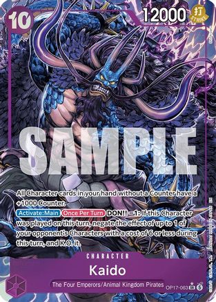 Kaido (063) (Alternate Art) [The World's Strongest Warriors] Super Rare