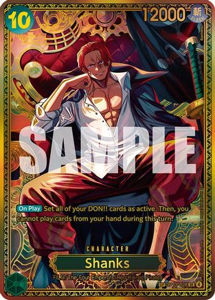 Shanks (OP13-028) (SP) [The World's Strongest Warriors] Super Rare