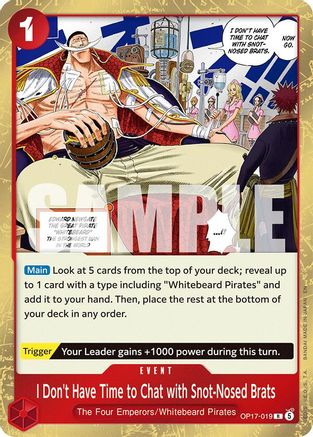 I Don't Have Time to Chat with Snot-Nosed Brats [The World's Strongest Warriors] Rare