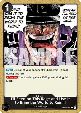 I'll Feed on This Rage and Use It to Bring the World to Ruin!!! [The World's Strongest Warriors] Common