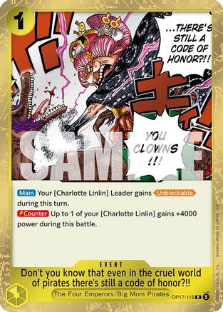 Don't you know that even in the cruel world of pirates there's still a code of honor?!! [The World's Strongest Warriors] Rare