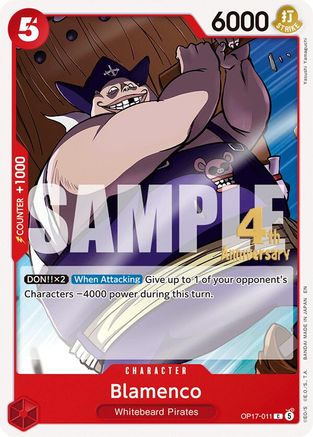 Blamenco [The World's Strongest Warriors Release Event Cards] Common