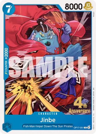 Jinbe (051) [The World's Strongest Warriors Release Event Cards] Common