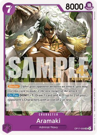 Aramaki [The World's Strongest Warriors Release Event Cards] Uncommon