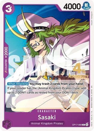 Sasaki [The World's Strongest Warriors Release Event Cards] Common
