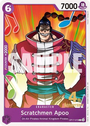 Scratchmen Apoo [The World's Strongest Warriors Release Event Cards] Common