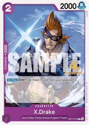 X.Drake [The World's Strongest Warriors Release Event Cards] Common