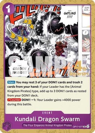 Kundali Dragon Swarm [The World's Strongest Warriors Release Event Cards] Uncommon