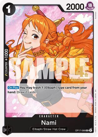 Nami (086) [The World's Strongest Warriors Release Event Cards] Uncommon