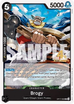 Brogy [The World's Strongest Warriors Release Event Cards] Uncommon
