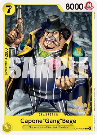 Capone"Gang"Bege [The World's Strongest Warriors Release Event Cards] Common