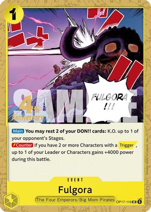 Fulgora [The World's Strongest Warriors Release Event Cards] Uncommon