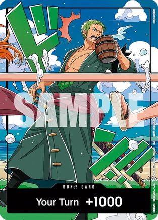 DON!! Card (World United) (Zoro) [One Piece Promotion Cards] DON!!