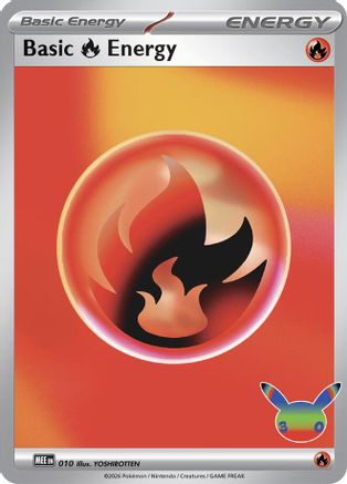 Basic Fire Energy (30th Celebration) 010 [MEE Mega Evolution Energies] (Holofoil)