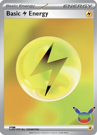 Basic Lightning Energy (30th Celebration) 012 [MEE Mega Evolution Energies] (Holofoil)