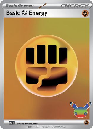 Basic Fighting Energy (30th Celebration) 014 [MEE Mega Evolution Energies] (Holofoil)