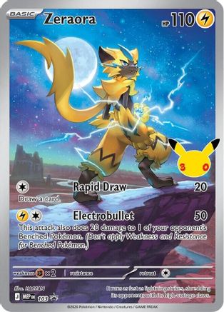 Zeraora (30th Celebration) 103 [ME Mega Evolution Promo] (Holofoil)