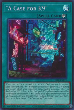 A Case for K9 (Secret Rare) [26LP-EN011] Secret Rare