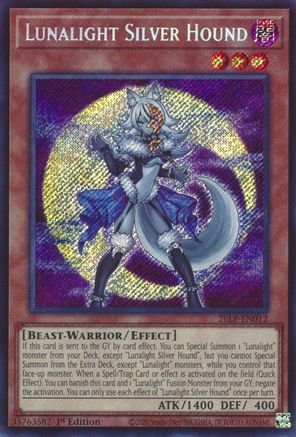 Lunalight Silver Hound (Secret Rare) [26LP-EN012] Secret Rare