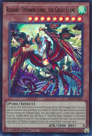 Radiant Typhoon Fonix, the Great Flame [26LP-EN014] Ultra Rare