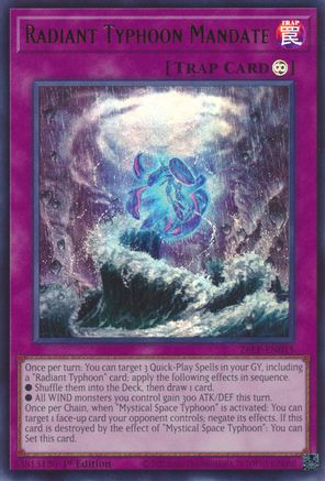 Radiant Typhoon Mandate [26LP-EN015] Ultra Rare