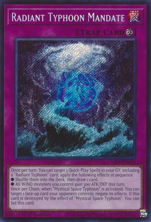 Radiant Typhoon Mandate (Secret Rare) [26LP-EN015] Secret Rare