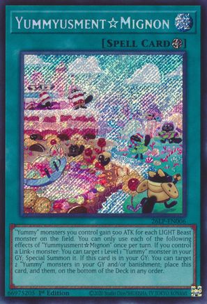 Yummyusment☆Mignon (Secret Rare) [26LP-EN006] Secret Rare