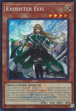 Exosister Elis (Emblazoned Secret Rare) [26LP-EN016] Secret Rare