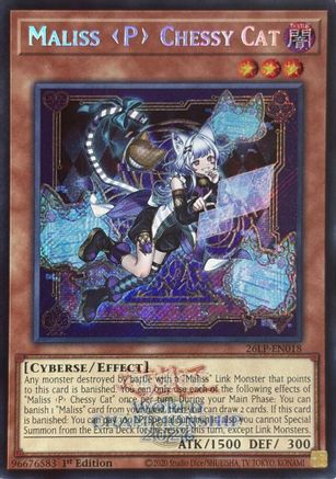 Maliss P Chessy Cat (Emblazoned Secret Rare) [26LP-EN018] Secret Rare