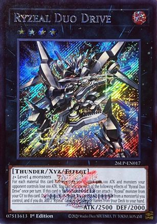 Ryzeal Duo Drive (Emblazoned Secret Rare) [26LP-EN017] Secret Rare