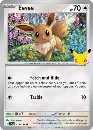 Eevee 116/128 [ME 30th Celebration] (Holofoil)