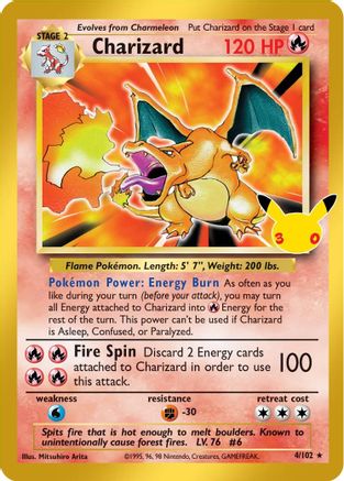 Charizard 004/102 [ME 30th Celebration Classic Collection] (Holofoil)