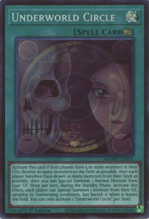 Underworld Circle (Secret Rare) [MAMO-EN021] Secret Rare