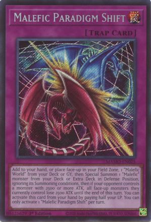 Malefic Paradigm Shift (Secret Rare) [MAMO-EN025] Secret Rare