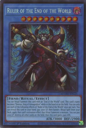 Ruler of the End of the World [MAMO-EN121] Secret Rare