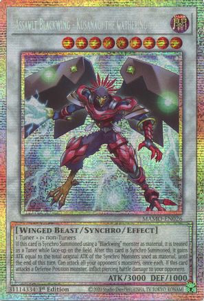 Assault Blackwing - Kusanagi the Gathering Storm (Starlight Rare) [MAMO-EN026] Starlight Rare