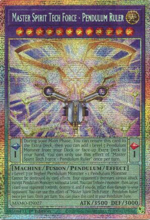 Master Spirit Tech Force - Pendulum Ruler (Starlight Rare) [MAMO-EN027] Starlight Rare