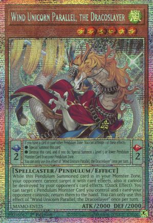 Wind Unicorn Parallel, the Dracoslayer (Starlight Rare) [MAMO-EN125] Starlight Rare