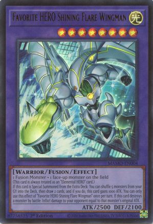 Favorite HERO Shining Flare Wingman [MAMO-EN004] Ultra Rare