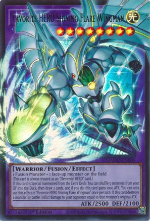 Favorite HERO Shining Flare Wingman (Extended Art) [MAMO-EN004] Ultra Rare