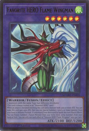 Favorite HERO Flame Wingman [MAMO-EN005] Ultra Rare