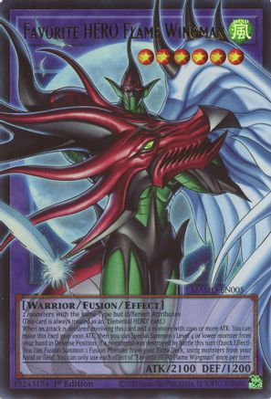 Favorite HERO Flame Wingman (Extended Art) [MAMO-EN005] Ultra Rare