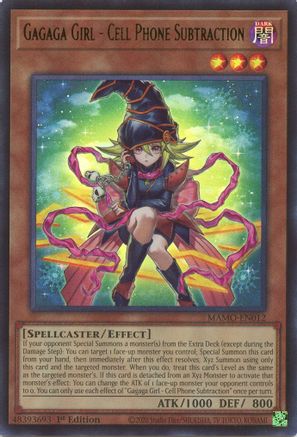 Gagaga Girl - Cell Phone Subtraction [MAMO-EN012] Ultra Rare