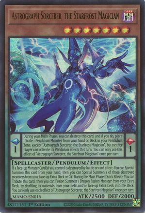 Astrograph Sorcerer, the Starfrost Magician [MAMO-EN015] Ultra Rare