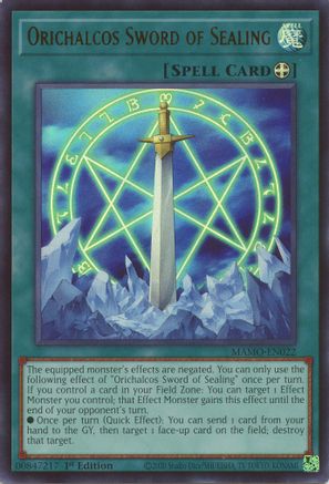 Orichalcos Sword of Sealing [MAMO-EN022] Ultra Rare