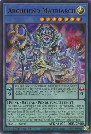 Archfiend Matriarch [MAMO-EN070] Ultra Rare
