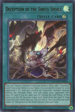 Deception of the Sinful Spoils [MAMO-EN098] Ultra Rare