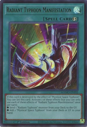 Radiant Typhoon Manifestation [MAMO-EN102] Ultra Rare
