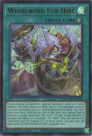 Whirlwind Fur Hire [MAMO-EN106] Ultra Rare